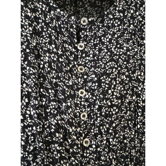 Free People One Fine Day Floral Babydoll Swing Mini Dress Size Medium - Picture 7 of 14